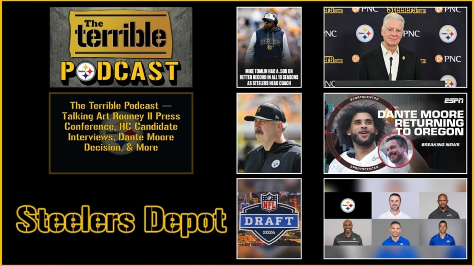 The Terrible Podcast — Talking Art Rooney II Press Conference, HC Candidate Interviews, Dante Moore Decision &amp; More