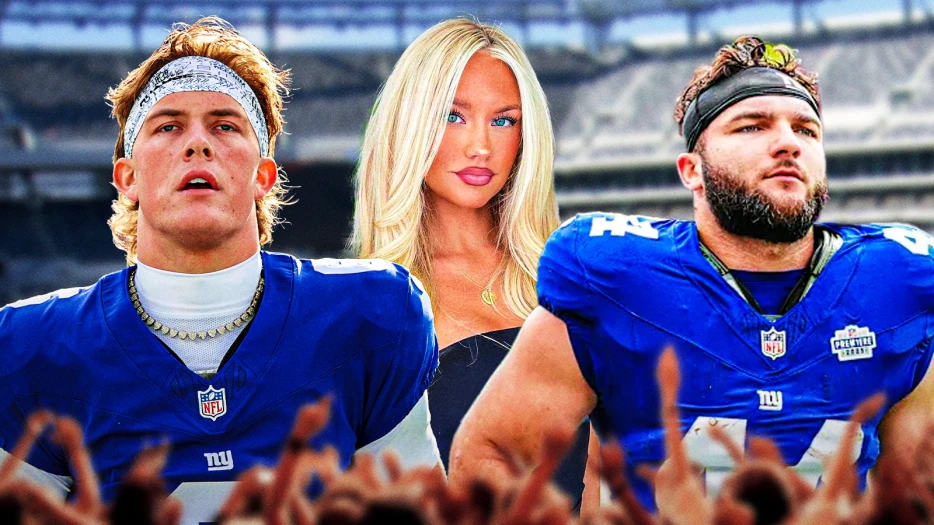 Giants’ Cam Skattebo begs for Jaxon Dart ‘back’ as QB hard launches Marissa Ayers relationship