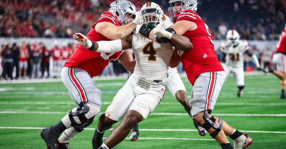 2026 Draft prospects for the NY Giants in the National Championship