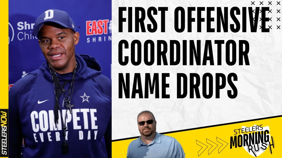 First Offensive Coordinator Name Drops | Steelers Morning Rush