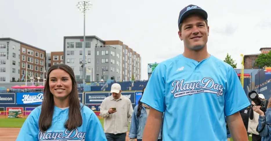 Drake Maye’s first MayeDay celebrity softball classic a hit at Polar Park