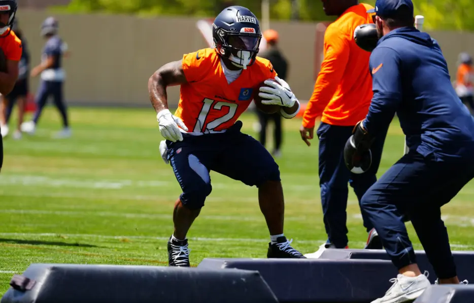 Denver Broncos RJ Harvey watching film of Christian McCaffrey, Jahmyr Gibbs to improve