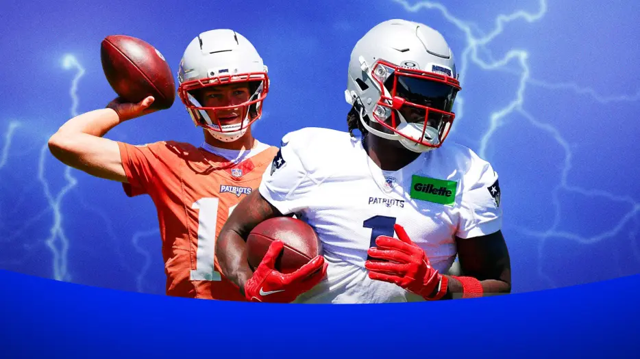 AJ Brown-Drake Maye connection at minicamp already makes Patriots Super Bowl contenders