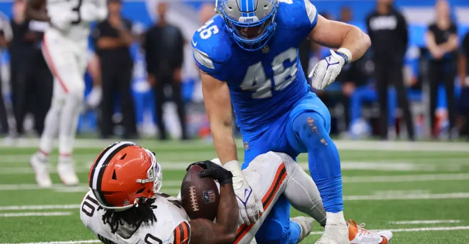 Detroit Lions’ Jack Campbell breaks into NFL top-10 LB list for 1st time