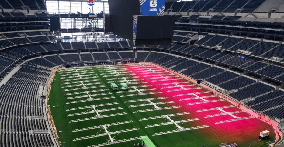 AT&amp;T Stadium is finally going to get curtains for a football match