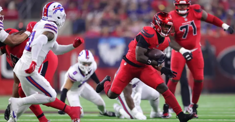 Houston Texans run game on schedule