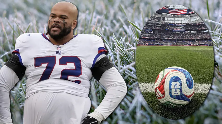 New York Giants Football Player Debunks Common Narrative About Frozen Grass Compared To Artificial Turf