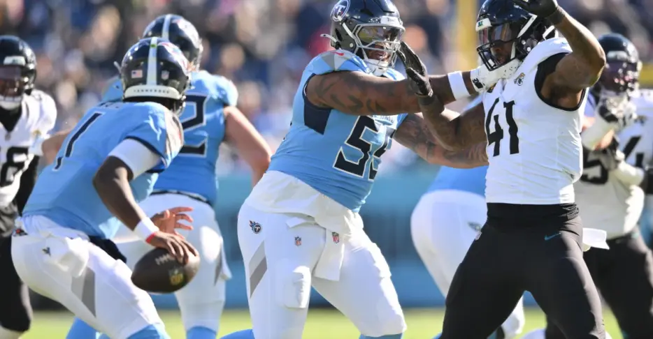 The Titans signed an offensive tackle, but he doesn’t solve their problem