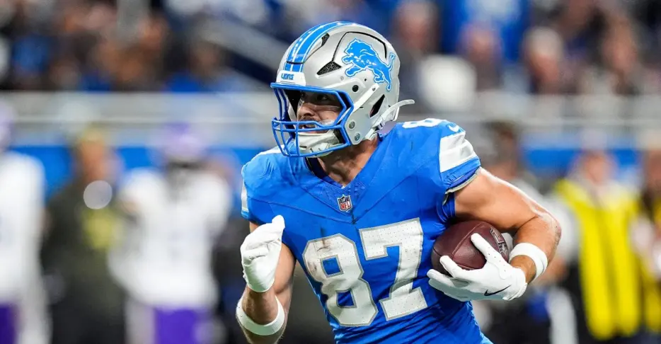 Survey: How many receiving yards will Sam LaPorta have in 2026?