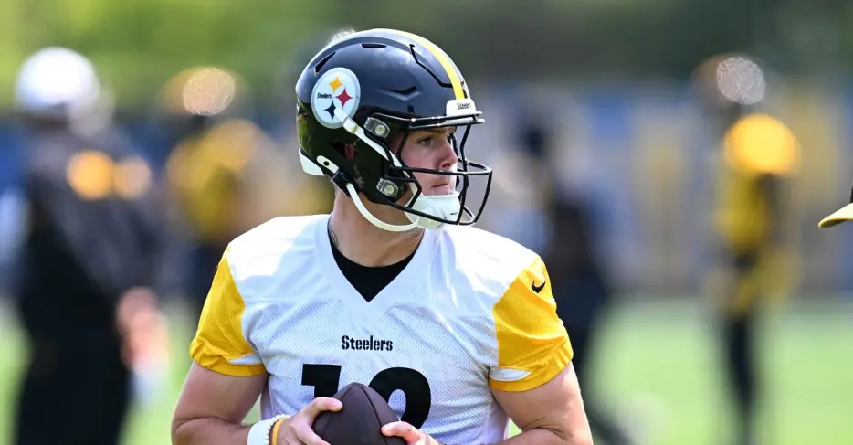 Steelers QB Will Howard surpasses Mason Rudolph to begin OTAs