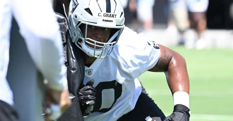 The Year 2 bar for Raiders offensive tackle Charles Grant