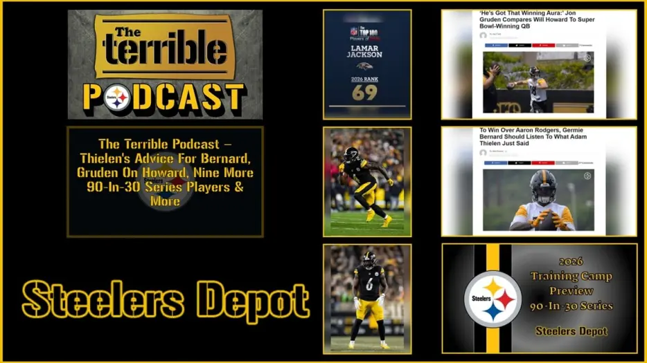 The Terrible Podcast – Thielen’s Advice For Bernard, Gruden On Howard, Nine More 90-In-30 Series Players &amp; More
