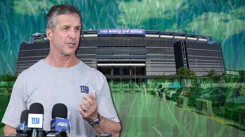 National Football League Ignores John Harbaugh’s Plea For Natural Grass At MetLife Stadium Like World Cup Field