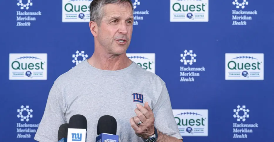 Giants coach John Harbaugh has learned not to ‘blow things out of proportion’
