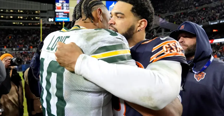 Is Caleb Williams above Jordan Love on the NFL Top 100?