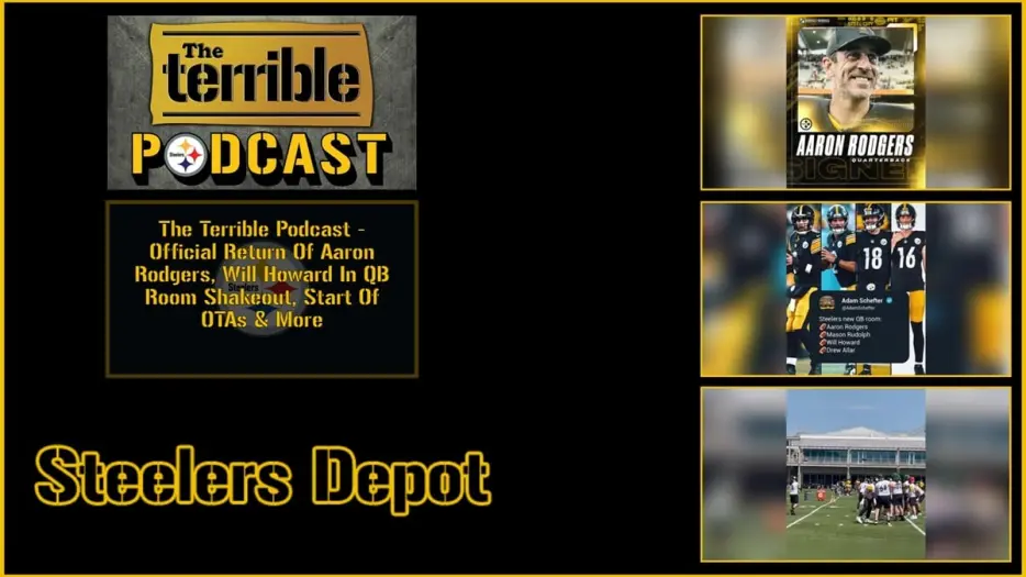 The Terrible Podcast – Official Return Of Aaron Rodgers, Will Howard’s Standing In QB Room, Start Of OTAs &amp; More