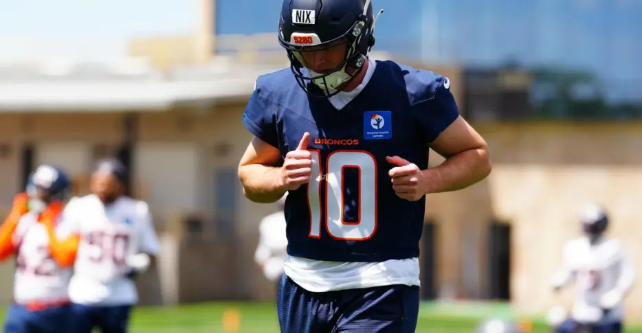 Bo Nix says Jaylen Waddle brings an element of explosiveness that the Broncos have lacked