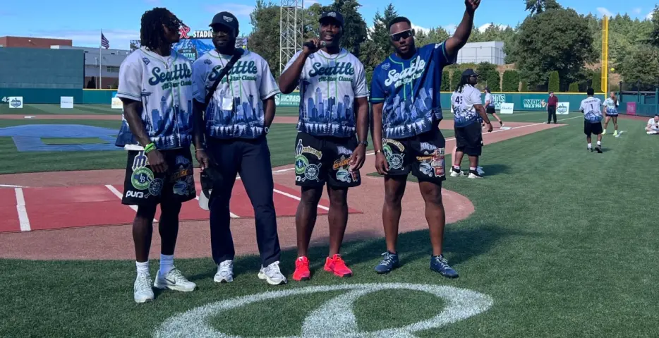 A day at the diamond with the Seahawks in the Seattle All-Star Classic