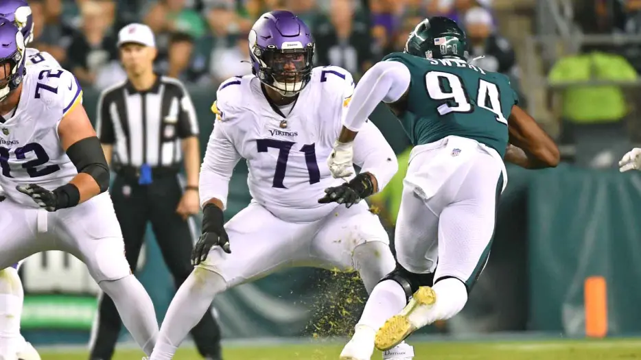 Vikings OT Christian Darrisaw update is great news for Kyler Murray, JJ McCarthy