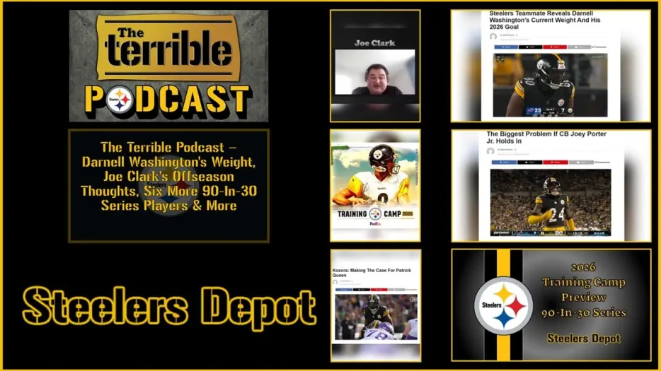 The Terrible Podcast – Darnell Washington’s Weight, Joe Clark’s Offseason Thoughts, Six More 90-In-30 Series Players &amp; More