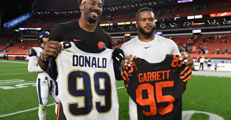 How an Aaron Donald &amp; Myles Garrett team-up would make Rams history