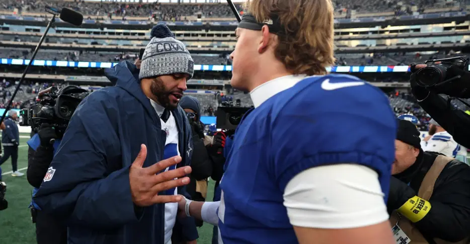 How often will Jaxson Dart give the Giants an advantage at QB in 2026?