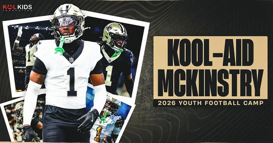 Saints CB Kool-Aid McKinstry hosts 2nd annual youth football camp