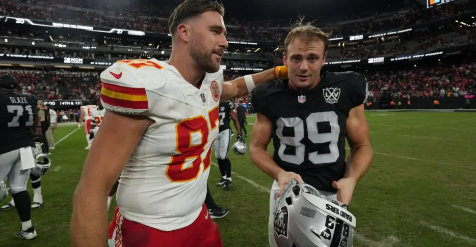 Is Las Vegas Raiders’ Brock Bowers or Kansas City Chiefs Travis Kelce top tight end in AFC West?