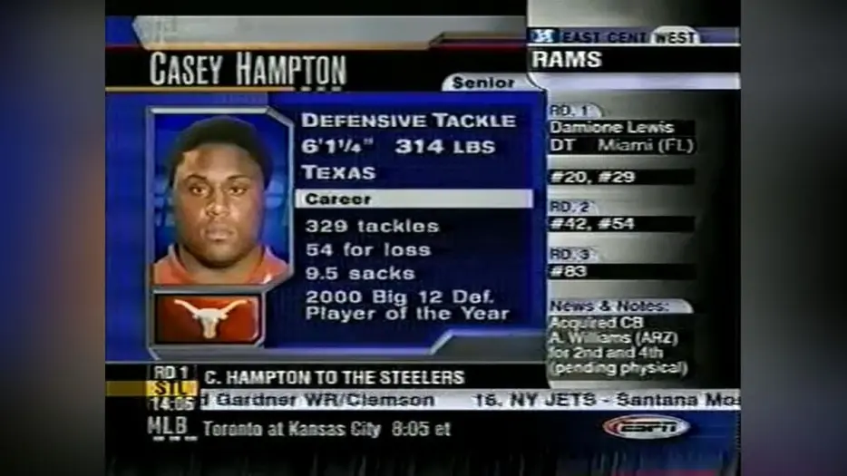 Flashback: The Day Pittsburgh Drafted Casey Hampton